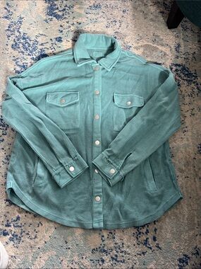 Teal Women’s Button-Up Shacket NWT